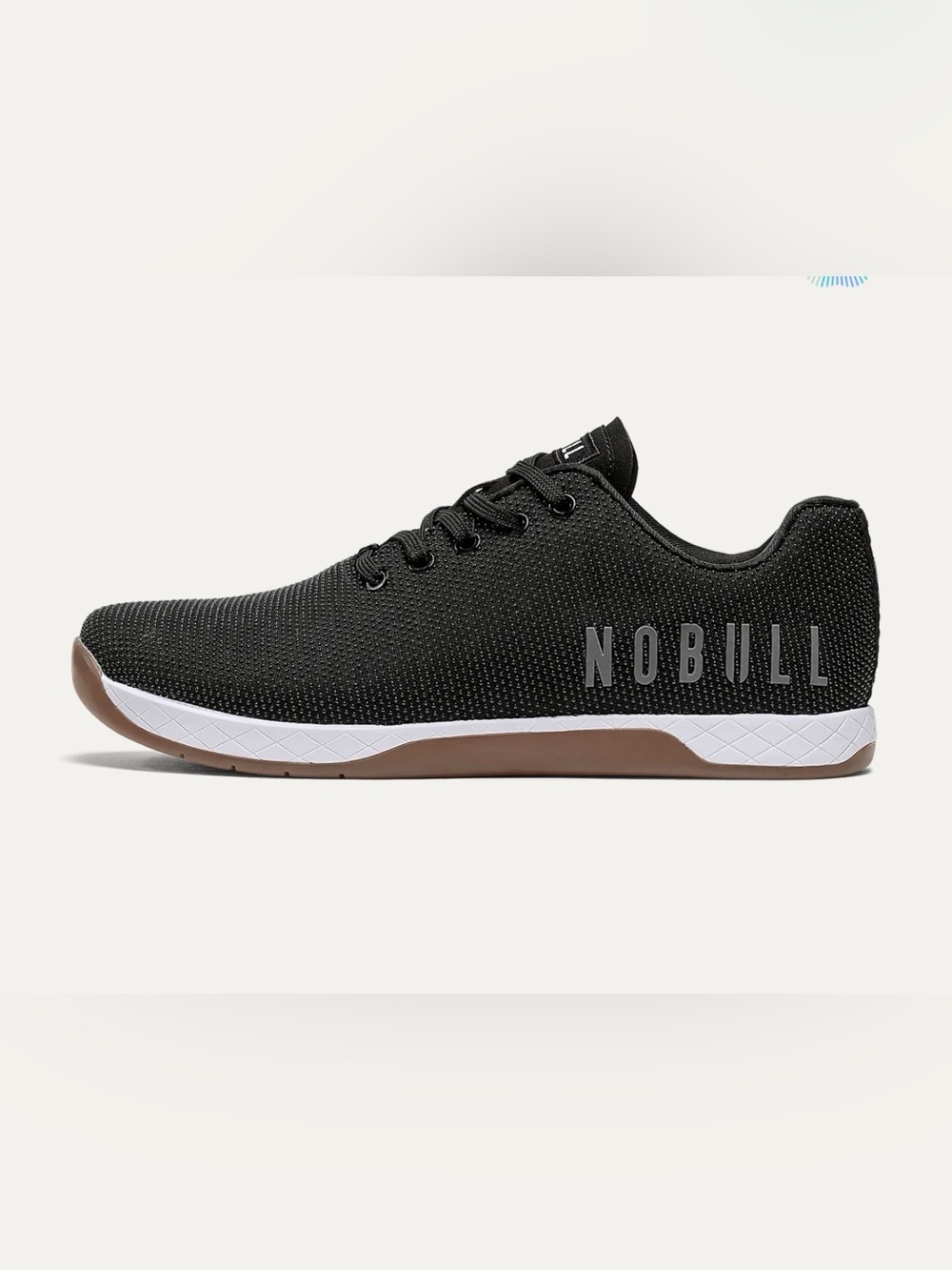 NOBULL Womens Outwork Original Strength Trainer Black White Gum Lift Size 10